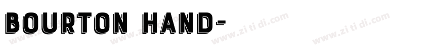 Bourton Hand字体转换